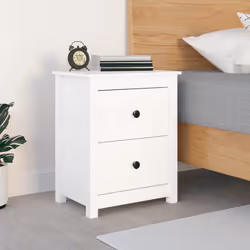 VidaXL 813681 comodino Bianco