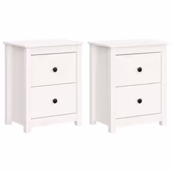 VidaXL 813682, Bianco, Legno di pino, 500 mm, 350 mm, 615 mm, 2 pz