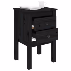 VidaXL 813698 comodino Nero - Vista aggiuntiva 4