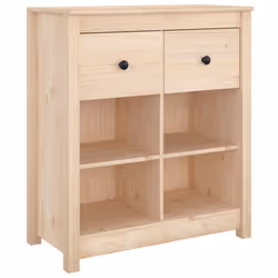 vidaXL Credenza 70x35x80 cm in Legno Massello di Pino - Vista aggiuntiva 2