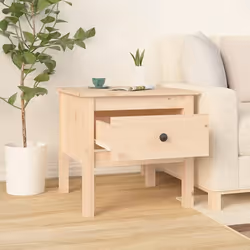 vidaXL Tavolino 50x50x49 cm Legno Massello di Pino - Vista aggiuntiva 3