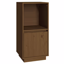 vidaXL Credenza Marrone Ambrato 38x35x80 cm in Legno Massello di Pino - Vista aggiuntiva 2