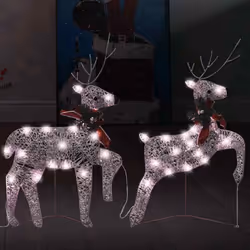Decorate il vostro spazio interno o esterno con queste eccezionali renne natalizie dotate di illuminazione. Sono la decorazio ...
