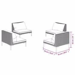VidaXL 3099803 set mobili da esterno - Vista aggiuntiva 5