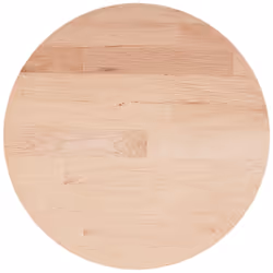 Piano Tavolo Rotondo Ø50x1,5 cm Massello di Rovere Non Trattatocod mxl 127601 - Vista aggiuntiva 2