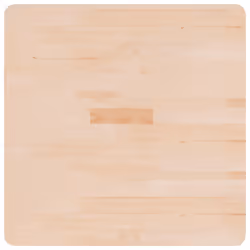 Piano Tavolo Quadrato 70x70x2,5 cm Massello Rovere Non Trattatocod mxl 128000