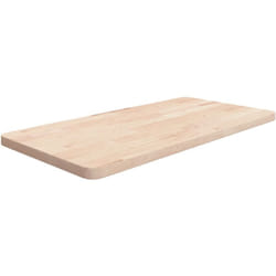 Vidaxl - Piano Bagno 80x40x2,5 cm in Legno Massello Non Trattato 52529
