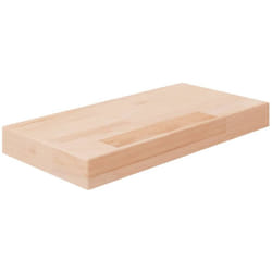 Ripiano 40x20x4 cm Legno Massello di Rovere Non Trattato Vidaxl 610391