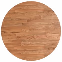 Piano Tavolo Rotondo Marrone Chiaro Ø50x1,5 cm Rovere Trattatocod mxl 97408 - Vista aggiuntiva 2