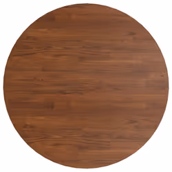 Piano Tavolo Rotondo Marrone Scuro Ø90x1,5 cm Rovere Trattatocod mxl 118534 - Vista aggiuntiva 2