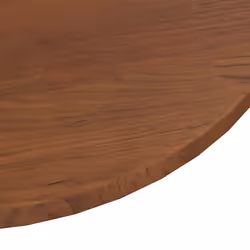 Piano Tavolo Rotondo Marrone Scuro Ø90x1,5 cm Rovere Trattatocod mxl 118534 - Vista aggiuntiva 3