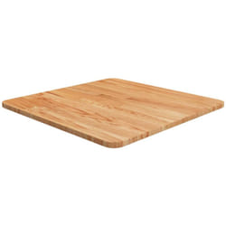 Vidaxl - Piano Tavolo Quadrato Marrone Chiaro 50x50x1,5 Rovere Trattato 55953