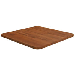 Piano Tavolo Quadrato Marrone Scuro 40x40x1,5cm Rovere Trattato Vidaxl 720745