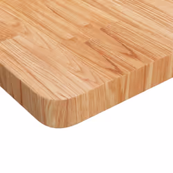 Piano Tavolo Quadrato Marrone Chiaro 70x70x4cm Rovere Trattatocod mxl 105403 - Vista aggiuntiva 3