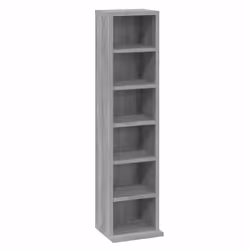 Mobile Porta CD Grigio Sonoma 21x20x88 cm in Legno Multistratocod mxl 79761