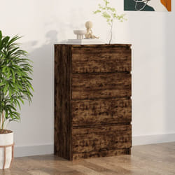 Vidaxl - Credenza Rovere Fumo 60x35x98,5 cm in Legno Multistrato 53213