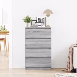 vidaXL Credenza Grigio Sonoma 60x35x98,5 cm in Legno Multistrato - Vista aggiuntiva 3
