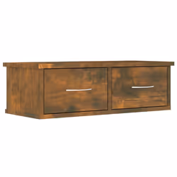 vidaXL Armadietto Parete Rovere Fumo 60x26x18,5cm Legno Ingegnerizzato - Vista aggiuntiva 2