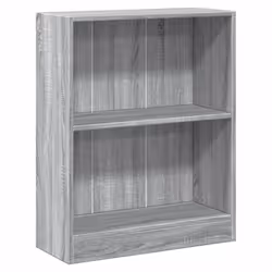 vidaXL Libreria Grigio Sonoma 60x24x76 cm in Legno Multistrato - Vista aggiuntiva 2