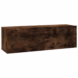 vidaXL Mobile TV a Parete Rovere Fumo 100x30x30cm Legno Ingegnerizzato - Vista aggiuntiva 2