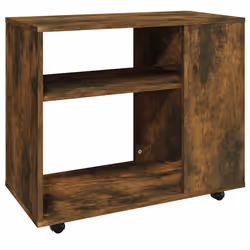 vidaXL Tavolino da Salotto Rovere Fumo 70x35x55cm Legno Multistrato - Vista aggiuntiva 2