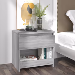 VidaXL 815131 comodino Quercia