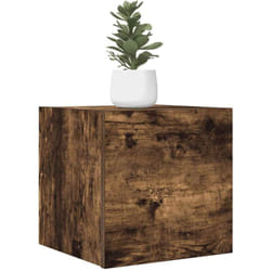 vidaXL Armadietti TV Montati a Parete 4pz Rovere Fumo 30,5x30x30 cm