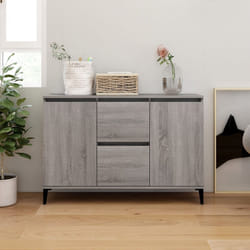 vidaXL Credenza Grigio Sonoma 102x35x70 cm in Legno Multistrato