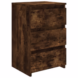 vidaXL Comodino Rovere Fumo 40x35x62,5 cm in Legno Multistrato - Vista aggiuntiva 2