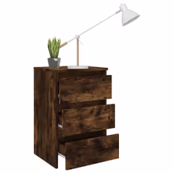 vidaXL Comodino Rovere Fumo 40x35x62,5 cm in Legno Multistrato - Vista aggiuntiva 3