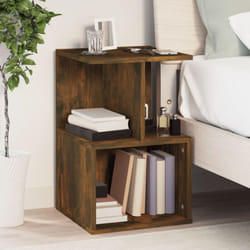 Vidaxl - Comodino Rovere Fumo 35x35x55 cm in Legno Multistrato