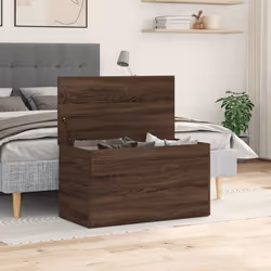 vidaXL Cassapanca Rovere Marrone 84x42x46 cm in Legno Ingegnerizzato - Vista aggiuntiva 3