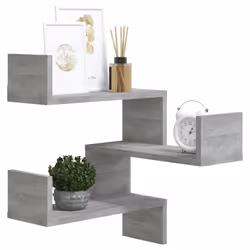 VidaXL 815206 scaffale Legno Grigio - Vista aggiuntiva 6