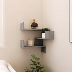 VidaXL 815206 scaffale Legno Grigio - Vista aggiuntiva 7