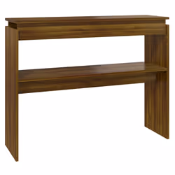vidaXL Tavolino Consolle Rovere Marrone 102x30x80 cm Legno Multistrato - Vista aggiuntiva 2