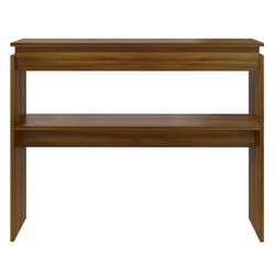 vidaXL Tavolino Consolle Rovere Marrone 102x30x80 cm Legno Multistrato - Vista aggiuntiva 3