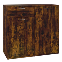 vidaXL Credenza Rovere Fumo 80x36x75 cm in Legno Multistrato - Vista aggiuntiva 2