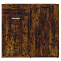 vidaXL Credenza Rovere Fumo 80x36x75 cm in Legno Multistrato - Vista aggiuntiva 3