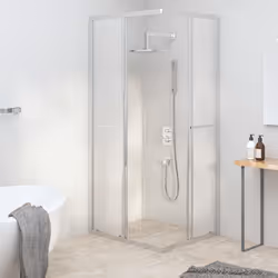 vidaXL Cabina Doccia ESG Smerigliato 90x70x180 cm - Vista aggiuntiva 3