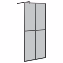 vidaXL Cabina Doccia 90x195 cm Vetro Temperato Scuro - Vista aggiuntiva 2