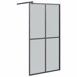 vidaXL Cabina Doccia 100x195 cm Vetro Temperato Scuro - Vista aggiuntiva 2
