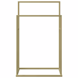 vidaXL Portasciugamani da Pavimento Oro 48x24x78,5 cm in Ferro - Vista aggiuntiva 3