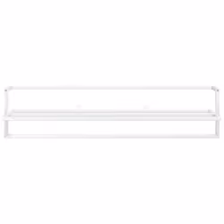 vidaXL Portasciugamani Bianco 95x25x22 cm in Ferro - Vista aggiuntiva 3