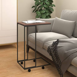 Vidaxl - Tavolino con Ruote da divano 40x30x63,5cm in Legno vari colori colore : Nero - Marrone