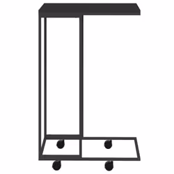 vidaXL Tavolino con Ruote Nero 40x30x63,5cm in Legno Ingegnerizzato - Vista aggiuntiva 3