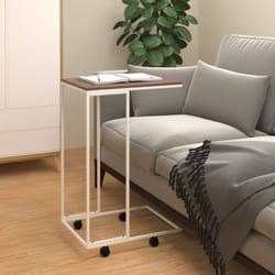 Vidaxl - Tavolino, Tavolino da Salotto con Ruote Bianco 40x30x63, 5cm in Legno Ingegnerizzato