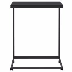 vidaXL Tavolino con Ruote Nero 55x35x70 cm in Legno Multistrato - Vista aggiuntiva 3