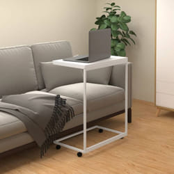 Vidaxl - Tavolino, Tavolino da Salotto con Ruote Bianco 55x35x70 cm in Legno Multistrato