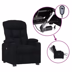 VidaXL 3098817, Tessuto, Nero, 730 mm, 940 mm, 1015 mm, 43,5 cm