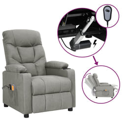 VidaXL 3098827 sedia massaggiante elettrica Grigio